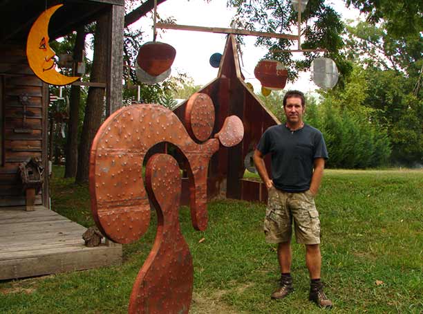 Al Garnto at his home and studio