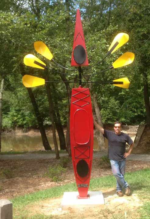 Al Garnto and the Appalachian Sculpture Project at Meeks Park