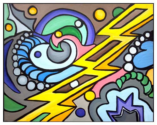 Photo of painting titled LIghtening Bolt